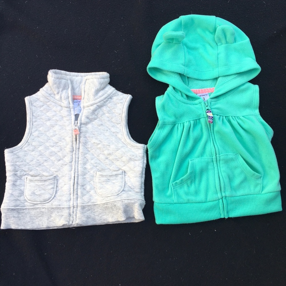Darling ✨3mo Girl Zip up Vests🌸